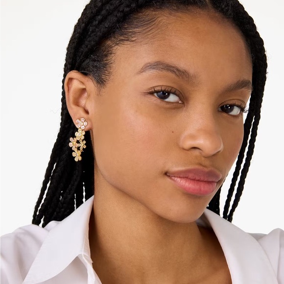 Kate Spade Fleurette Linear Earrings - Picture 2 of 3